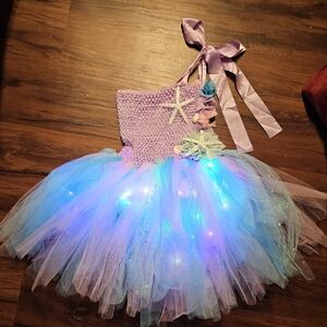HANDMADE Mermaid Light Up Tutu Costume. Size 4/5.